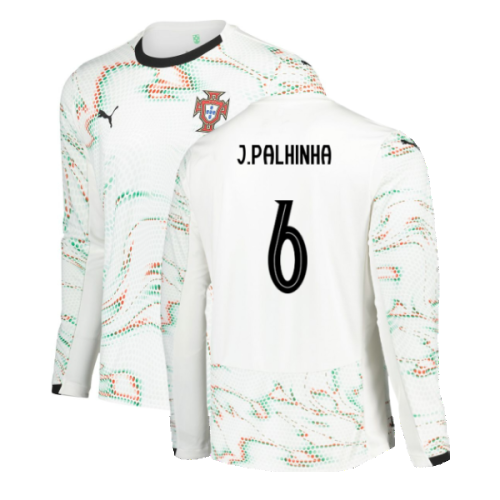 2025-2026 Portugal Long Sleeve Away Shirt (J.Palhinha 6)