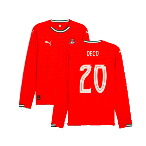 2025-2026 Portugal Long Sleeve Home Shirt (Deco 20)