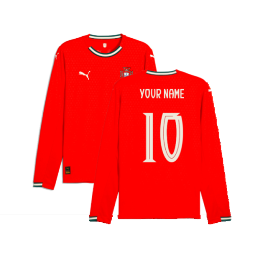 2025-2026 Portugal Long Sleeve Home Shirt (Your Name)