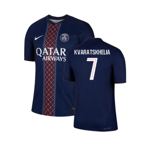 2025-2026 PSG Home Dri-Fit ADV Authentic Shirt (Kvaratskhelia 7)
