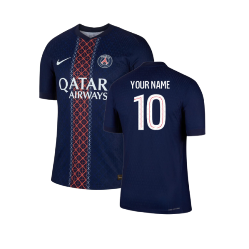 2025-2026 PSG Home Dri-Fit ADV Authentic Shirt (Your Name)
