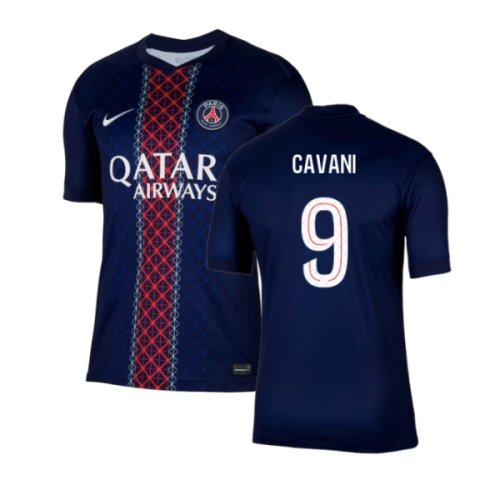 2025-2026 PSG Paris Saint Germain Home Shirt (Cavani 9)