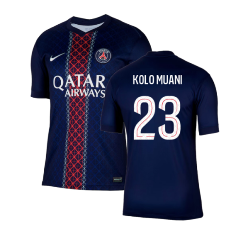 2025-2026 PSG Paris Saint Germain Home Shirt (Kolo Muani 23)