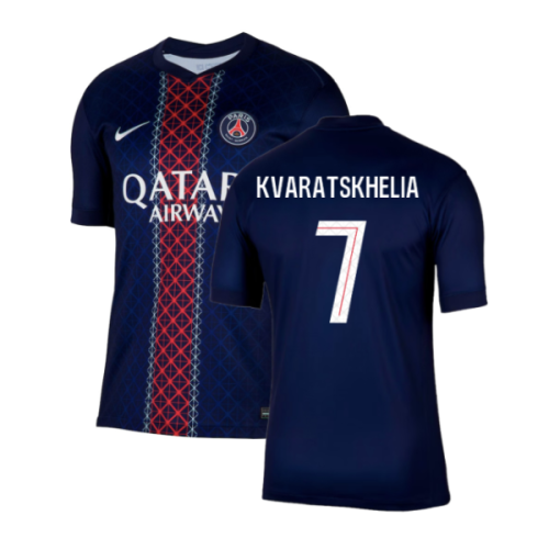 2025-2026 PSG Paris Saint Germain Home Shirt (Kvaratskhelia 7)