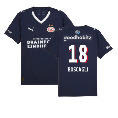 2025-2026 PSV Eindhoven Away Shirt (Boscagli 18)