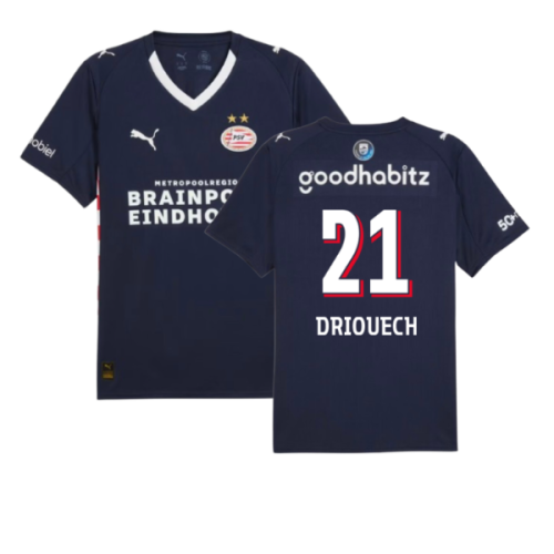 2025-2026 PSV Eindhoven Away Shirt (Driouech 21)