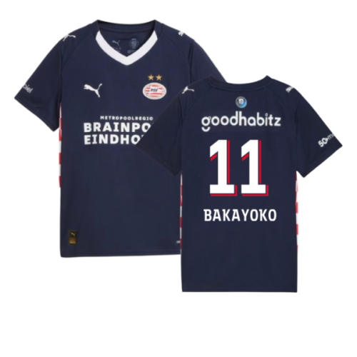 2025-2026 PSV Eindhoven Away Shirt (Kids) (Bakayoko 11)
