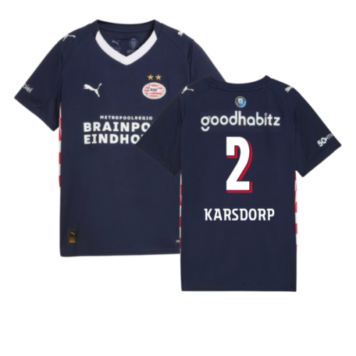 2025-2026 PSV Eindhoven Away Shirt (Kids) (Karsdorp 2)