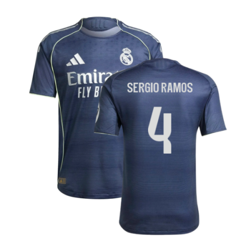 2025-2026 Real Madrid Authentic Away Shirt (Sergio Ramos 4)