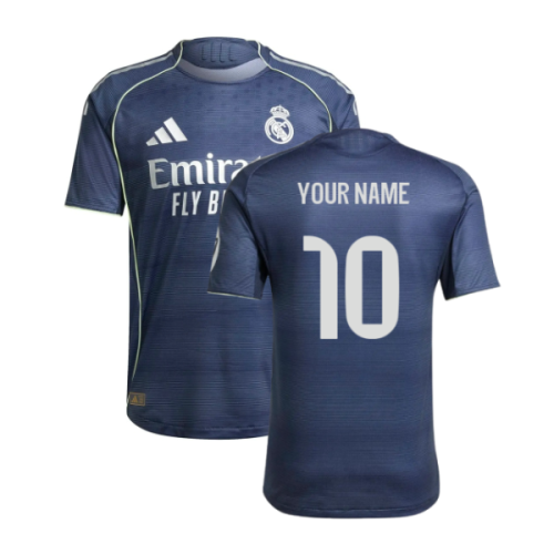 2025-2026 Real Madrid Authentic Away Shirt (Your Name)