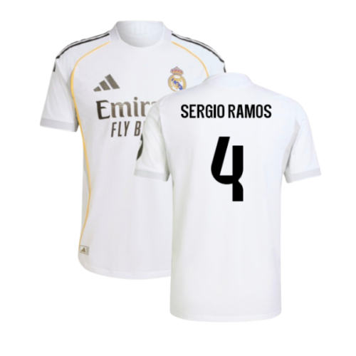 2025-2026 Real Madrid Authentic Home Shirt (Sergio Ramos 4)