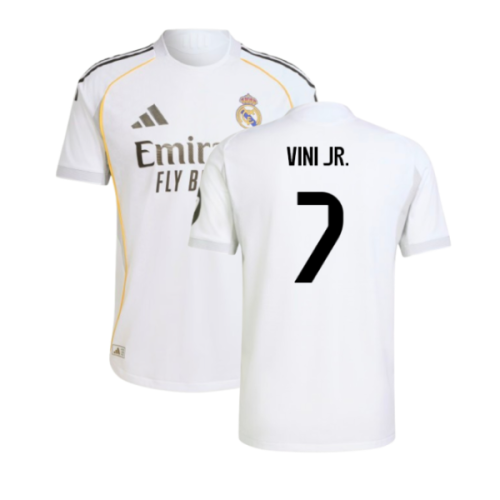 2025-2026 Real Madrid Authentic Home Shirt (Vini Jr. 7)