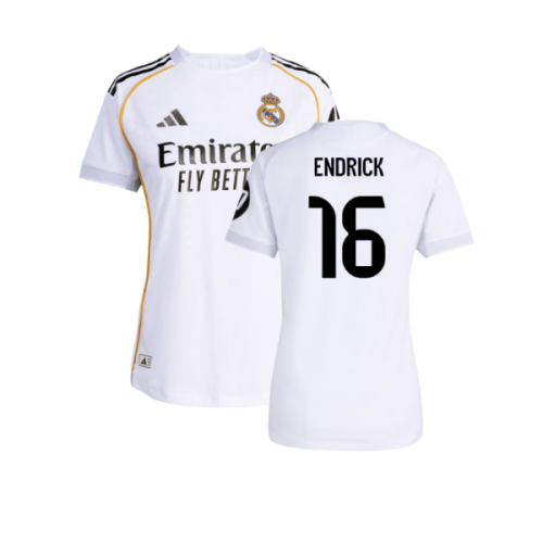 2025-2026 Real Madrid Authentic Home Shirt (Womens) (Endrick 16)