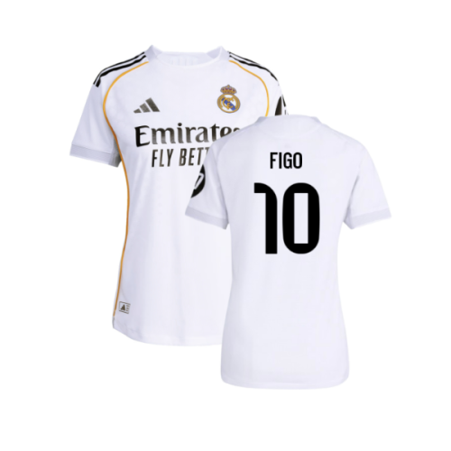 2025-2026 Real Madrid Authentic Home Shirt (Womens) (Figo 10)