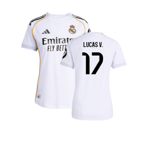 2025-2026 Real Madrid Authentic Home Shirt (Womens) (Lucas V. 17)