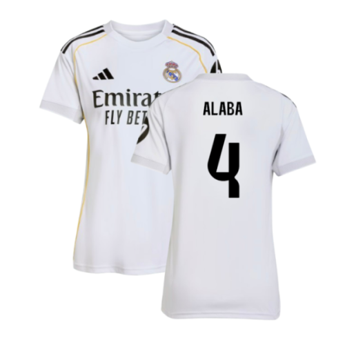 2025-2026 Real Madrid Home Shirt (Womens) (Alaba 4)