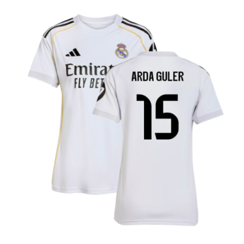 2025-2026 Real Madrid Home Shirt (Womens) (Arda Guler 15)