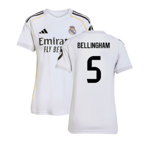 2025-2026 Real Madrid Home Shirt (Womens) (Bellingham 5)