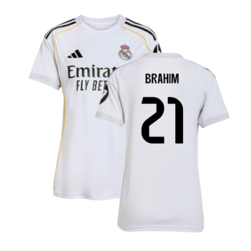 2025-2026 Real Madrid Home Shirt (Womens) (Brahim 21)