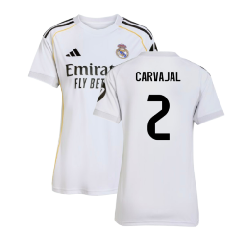 2025-2026 Real Madrid Home Shirt (Womens) (Carvajal 2)