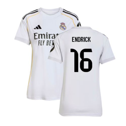 2025-2026 Real Madrid Home Shirt (Womens) (Endrick 16)