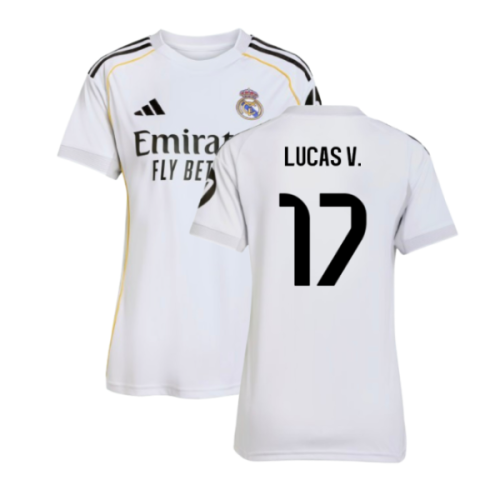 2025-2026 Real Madrid Home Shirt (Womens) (Lucas V. 17)