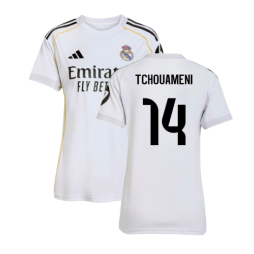 2025-2026 Real Madrid Home Shirt (Womens) (Tchouameni 14)