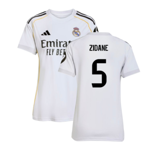 2025-2026 Real Madrid Home Shirt (Womens) (Zidane 5)