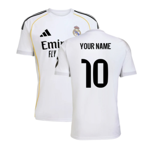 2025-2026 Real Madrid Home Shirt (Your Name)