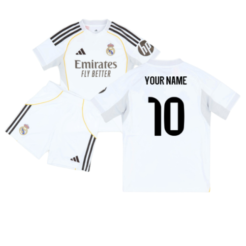 2025-2026 Real Madrid Home Youth Kit (Your Name)