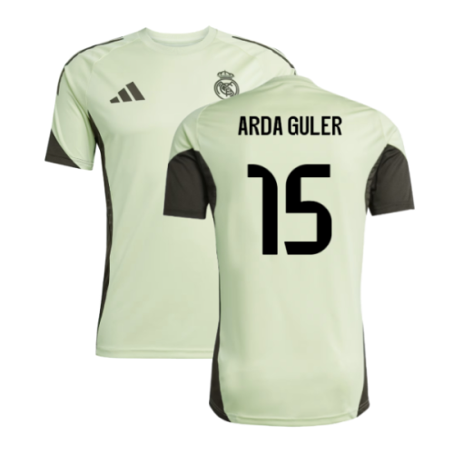 2025-2026 Real Madrid Training Jersey (Almost Lime) (Arda Guler 15)