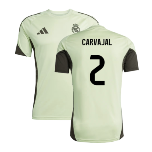 2025-2026 Real Madrid Training Jersey (Almost Lime) (Carvajal 2)