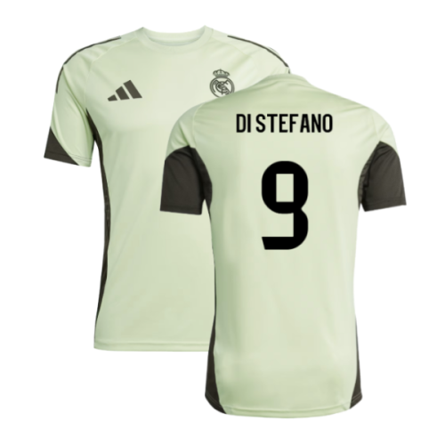2025-2026 Real Madrid Training Jersey (Almost Lime) (Di Stefano 9)