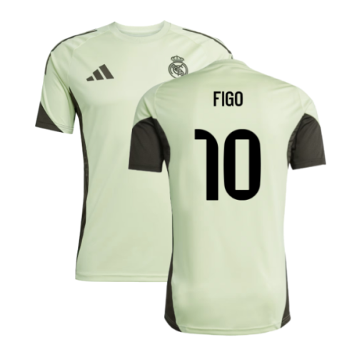 2025-2026 Real Madrid Training Jersey (Almost Lime) (Figo 10)