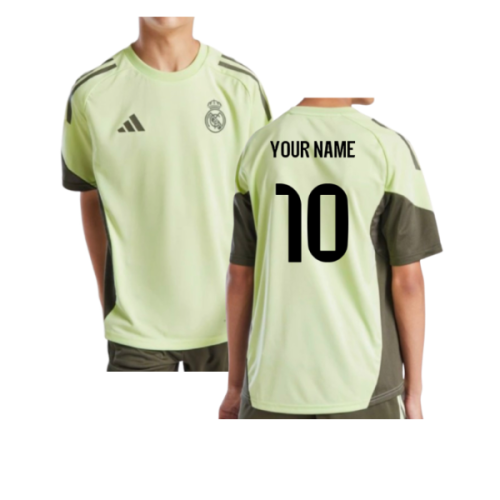 2025-2026 Real Madrid Training Jersey (Almost Lime) - Kids (Your Name)