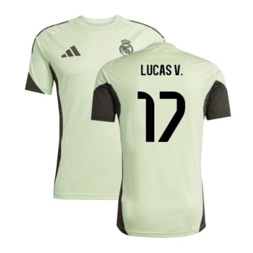 2025-2026 Real Madrid Training Jersey (Almost Lime) (Lucas V. 17)