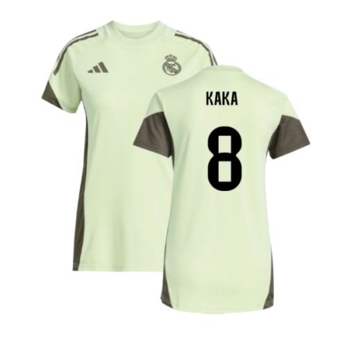 2025-2026 Real Madrid Training Jersey (Almost Lime) - Womens (Kaka 8)