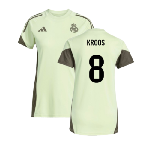 2025-2026 Real Madrid Training Jersey (Almost Lime) - Womens (Kroos 8)