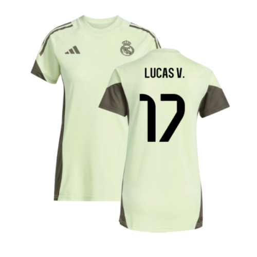 2025-2026 Real Madrid Training Jersey (Almost Lime) - Womens (Lucas V. 17)