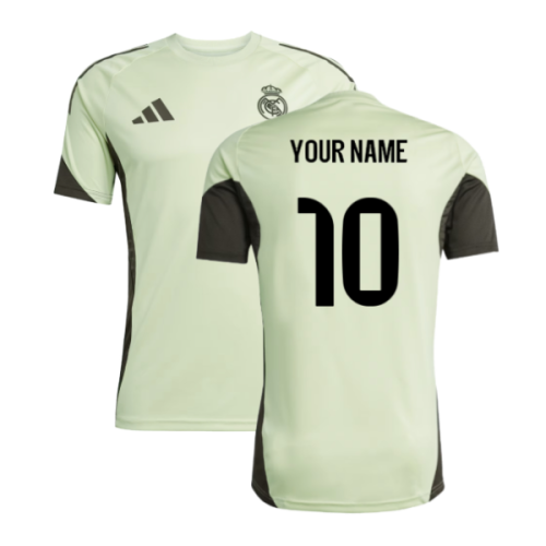 2025-2026 Real Madrid Training Jersey (Almost Lime) (Your Name)