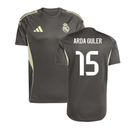 2025-2026 Real Madrid Training Jersey (Utility Grey) (Arda Guler 15)