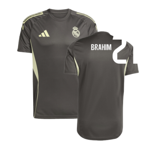 2025-2026 Real Madrid Training Jersey (Utility Grey) (Brahim 21)