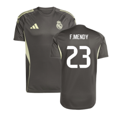 2025-2026 Real Madrid Training Jersey (Utility Grey) (F.Mendy 23)