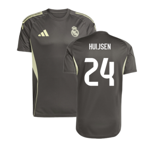 2025-2026 Real Madrid Training Jersey (Utility Grey) (Huijsen 24)