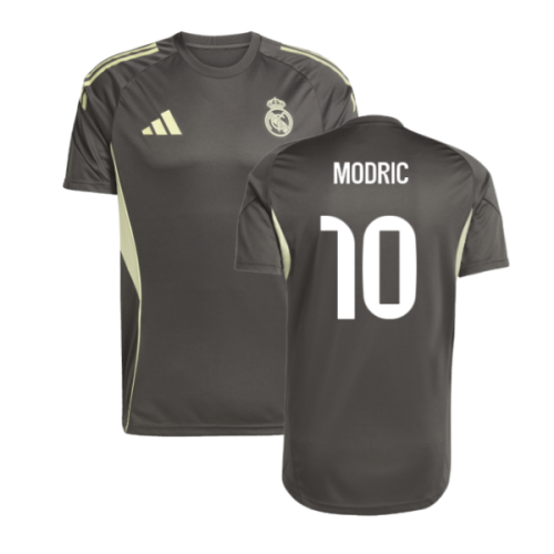 2025-2026 Real Madrid Training Jersey (Utility Grey) (Modric 10)