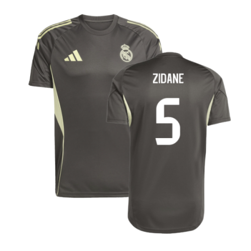 2025-2026 Real Madrid Training Jersey (Utility Grey) (Zidane 5)