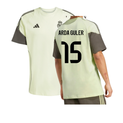 2025-2026 Real Madrid Training Tee (Almost Lime) (Arda Guler 15)