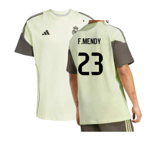 2025-2026 Real Madrid Training Tee (Almost Lime) (F.Mendy 23)