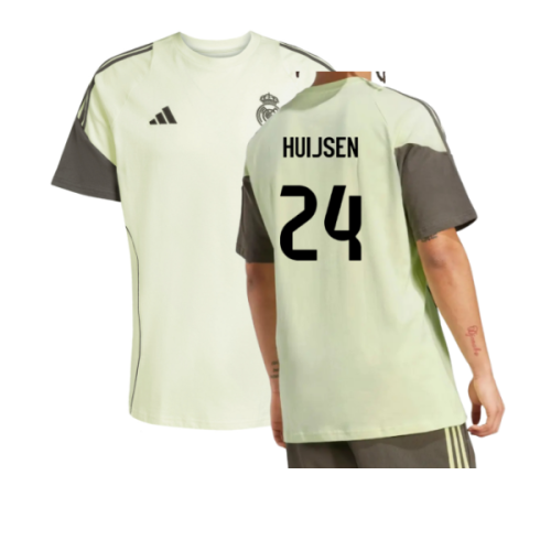 2025-2026 Real Madrid Training Tee (Almost Lime) (Huijsen 24)