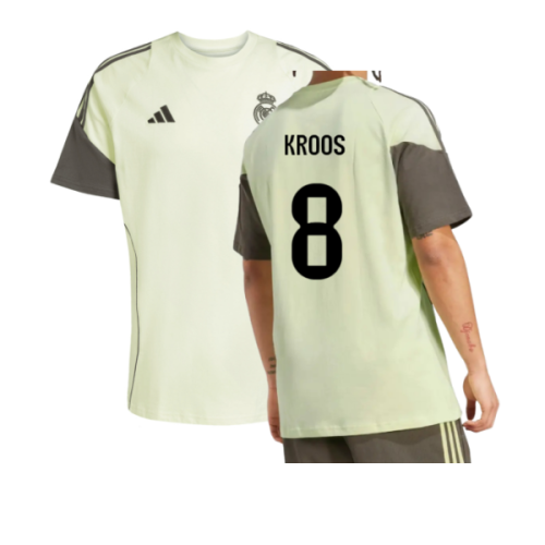2025-2026 Real Madrid Training Tee (Almost Lime) (Kroos 8)